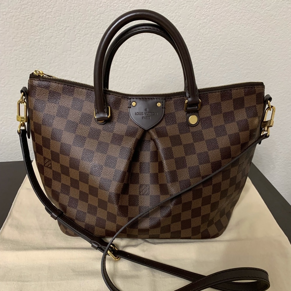 Authentic Louis Vuitton Sienna MM Damier Ebene